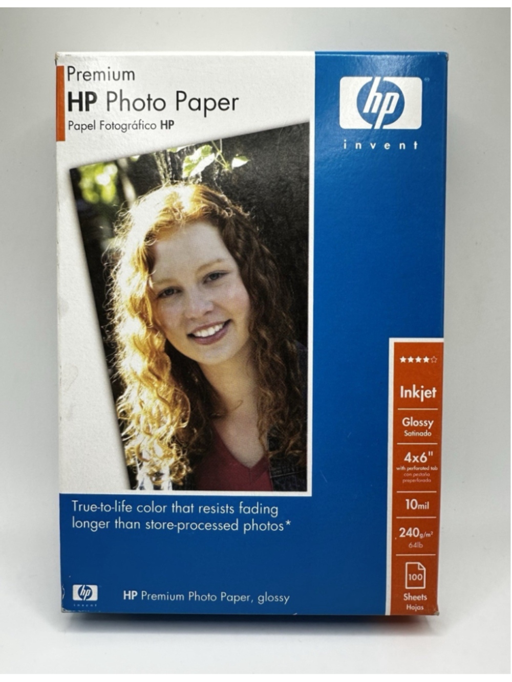 HP Premium GLOSSY 4X6 Ink Jet Picture Photo Paper 100 SHEETS Papel Fotografico